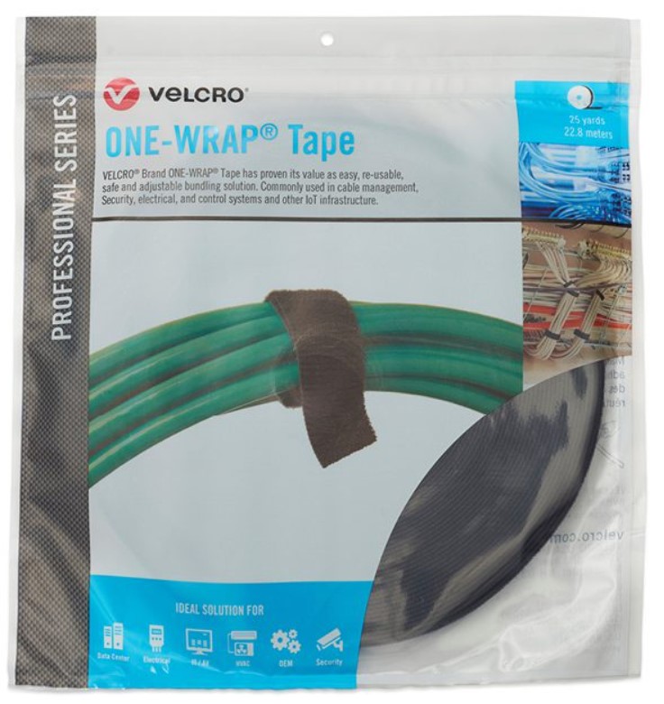25 Yard Velcro Brand One-Wrap Tape Roll - Flame Retardant